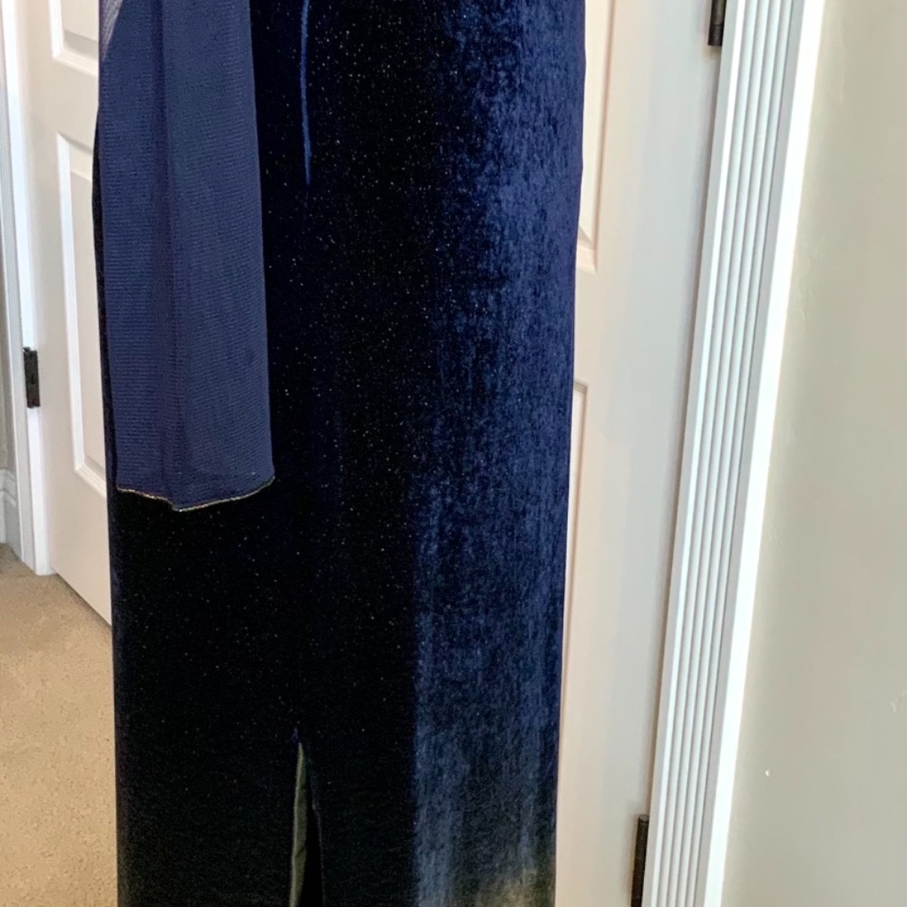 Bob Mackie velvet evening gown - Picture 5 of 13